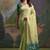 Women yellow Art silk handloom saree