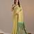 Women yellow cotton handloom saree