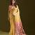 Women yellow cotton handloom saree