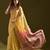 Women yellow cotton handloom saree