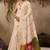 Women cream cotton handloom saree
