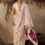 Women cream cotton handloom saree