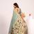 Women firozi cotton handloom saree