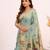 Women firozi cotton handloom saree