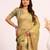 Women pista cotton handloom saree