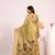 Women pista cotton handloom saree