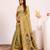 Women pista cotton handloom saree