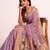 Women purple cotton handloom saree