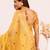 Women yellow cotton handloom saree