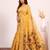 Women yellow cotton handloom saree