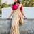 Women beige Art silk handloom saree
