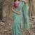 Women rama Art silk handloom saree