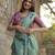 Women rama Art silk handloom saree