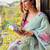 Women sky blue Art silk handloom saree