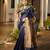 Women blue Art silk handloom saree