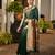 Women green Art silk handloom saree
