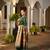 Women green Art silk handloom saree