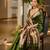 Women green Art silk handloom saree