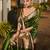 Women green Art silk handloom saree