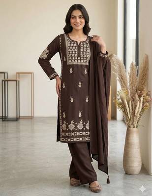New Stylish Suit Set With Dupatta Stylish Kurti Suit Set With Palazzo 1