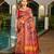 Women multicolor Art silk handloom saree