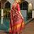 Women multicolor Art silk handloom saree