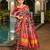 Women multicolor Art silk handloom saree