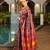 Women multicolor Art silk handloom saree
