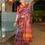 Women multicolor Art silk handloom saree
