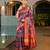 Women multicolor Art silk handloom saree