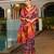 Women multicolor Art silk handloom saree