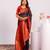 Women blue Art silk handloom saree