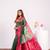 Women green Art silk handloom saree
