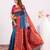Women rama Art silk handloom saree