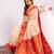 Women white Art silk handloom saree