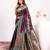 Women wine Art silk handloom saree