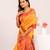 Women yellow Art silk handloom saree