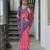 Women rani Art silk handloom saree