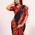 Women blue Art silk handloom saree