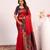 Women red Art silk handloom saree