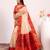 Women white Art silk handloom saree