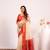 Women white Art silk handloom saree
