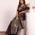 Women wine Art silk handloom saree