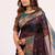 Women wine Art silk handloom saree