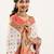 Women white Art silk handloom saree