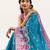 Women blue Art silk handloom saree