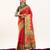 Women green Art silk handloom saree