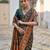 Women green Art silk handloom saree