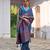 Women firozi Art silk handloom saree