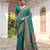 Women rama Art silk handloom saree